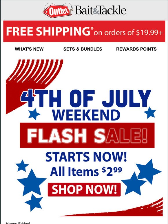 4th of July Flash Sale!