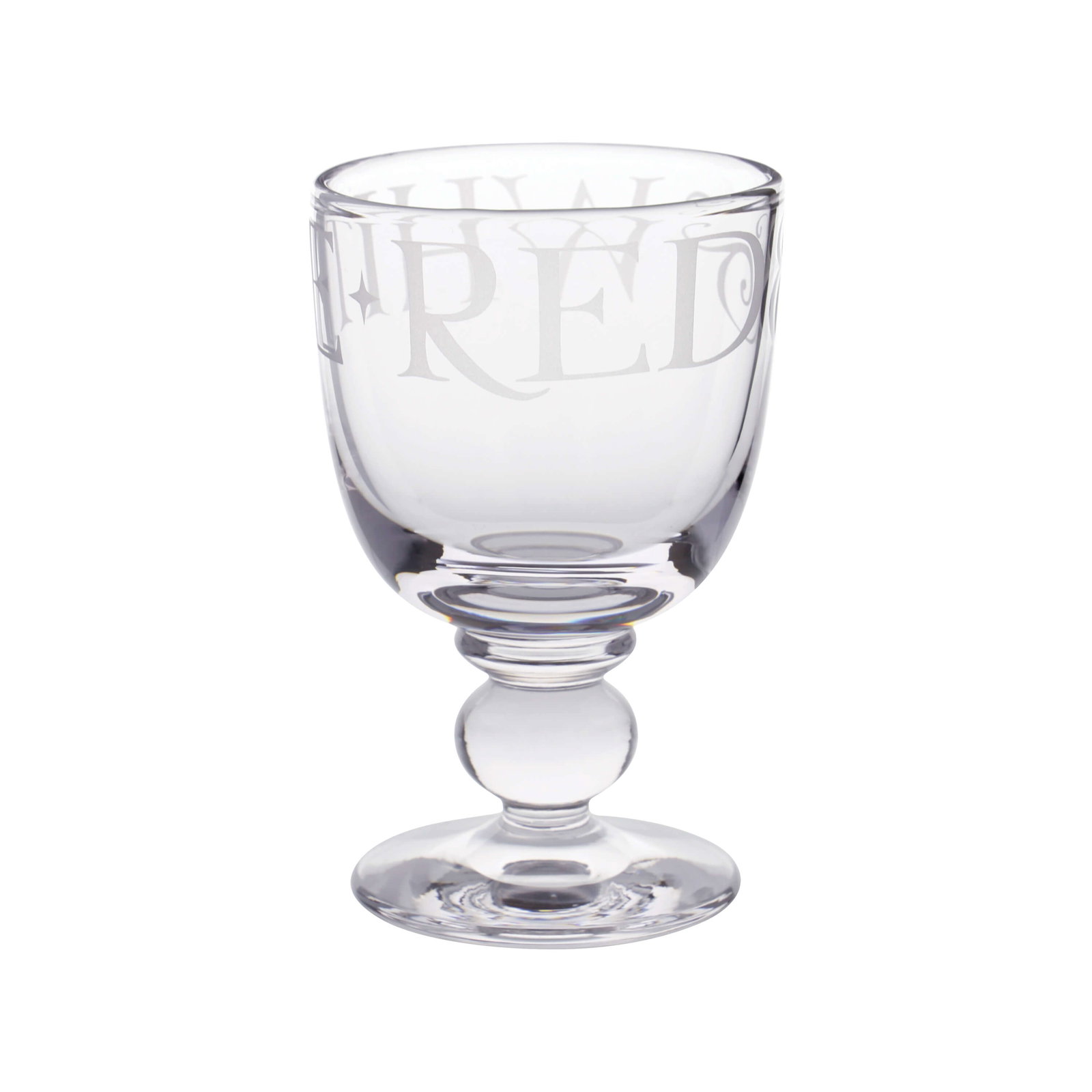 Black Toast Glass Small Wine Glass