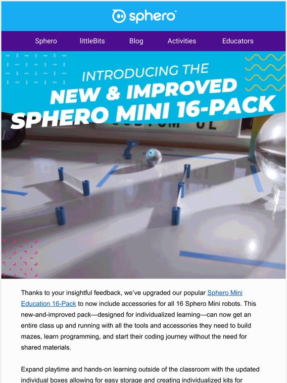 Sphero Mini Education 16-Pack