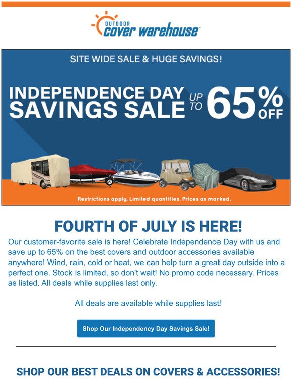 Celebrate this 4th of July with up to 65% off!