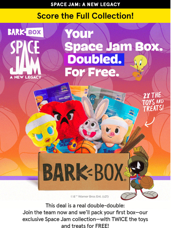 Inside: $35 of Space Jam Goodies