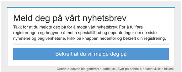 Pmelding til nyhetsbrev