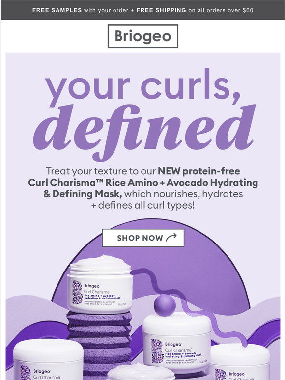 Briogeo Hair Calling all curl types Our NEW Curl Charisma Hydrating