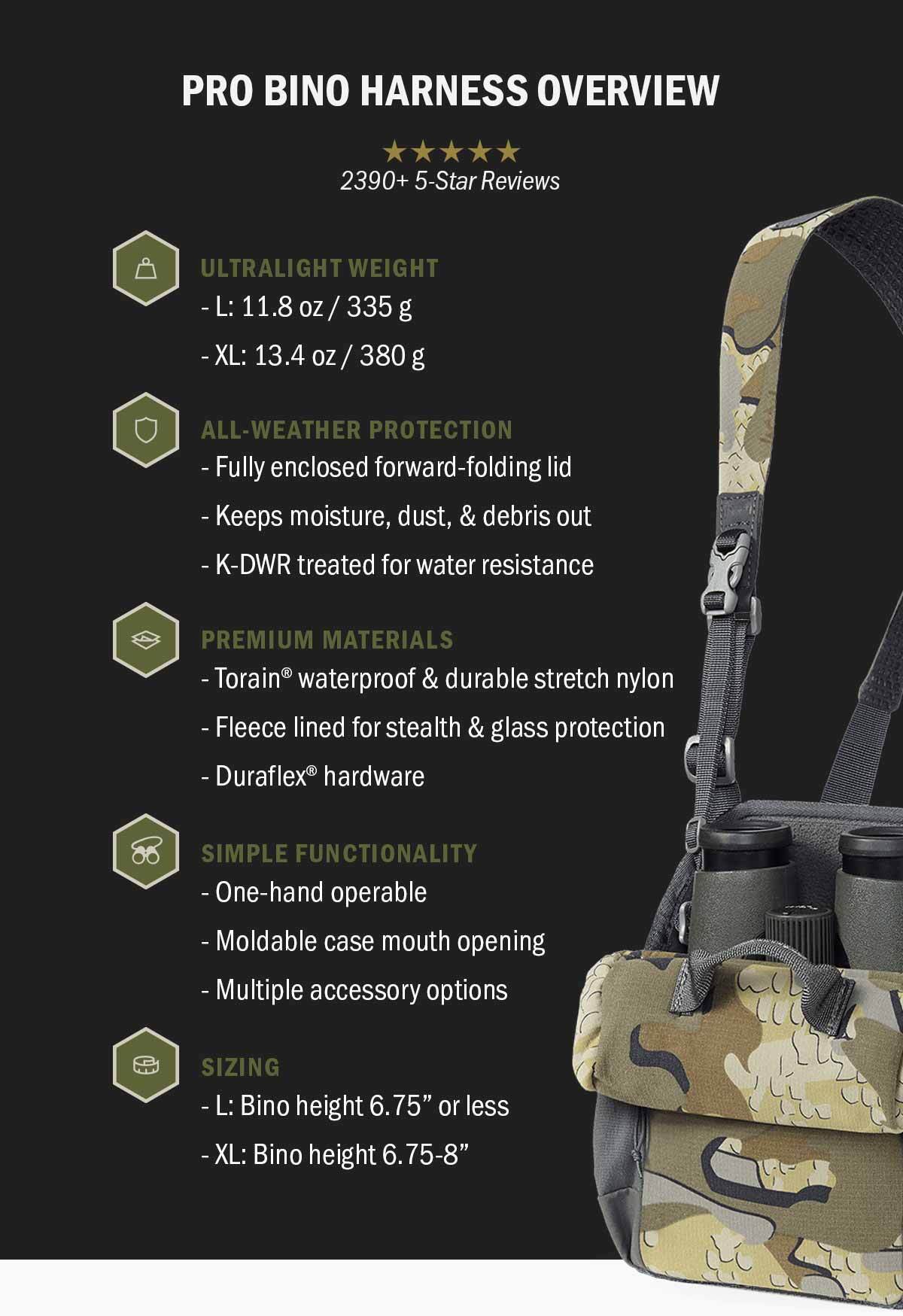 KUIU PRO Bino Harness is BACK IN STOCK Milled
