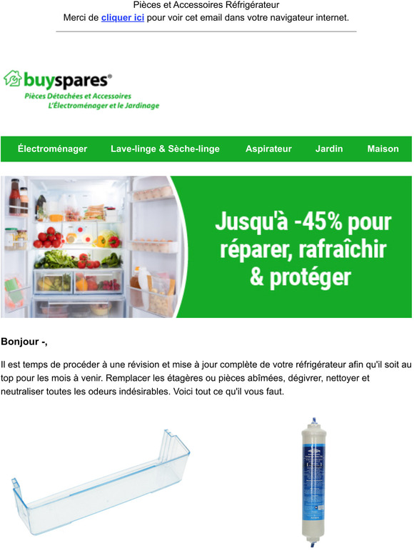 45% de rduction pour booster votre rfrigrateur