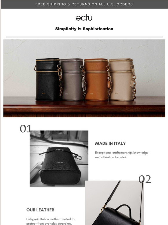 What makes ectu the perfect bag?