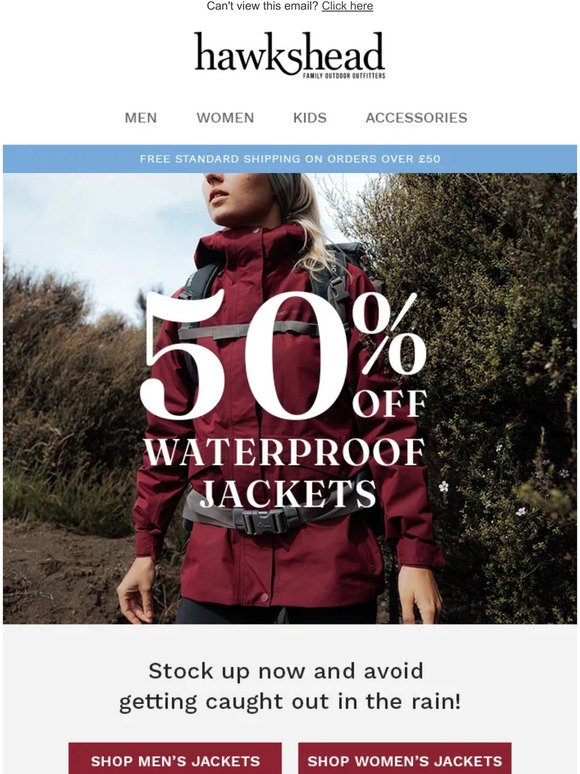 Waterproof Your Summer | With 50% Off These Jackets