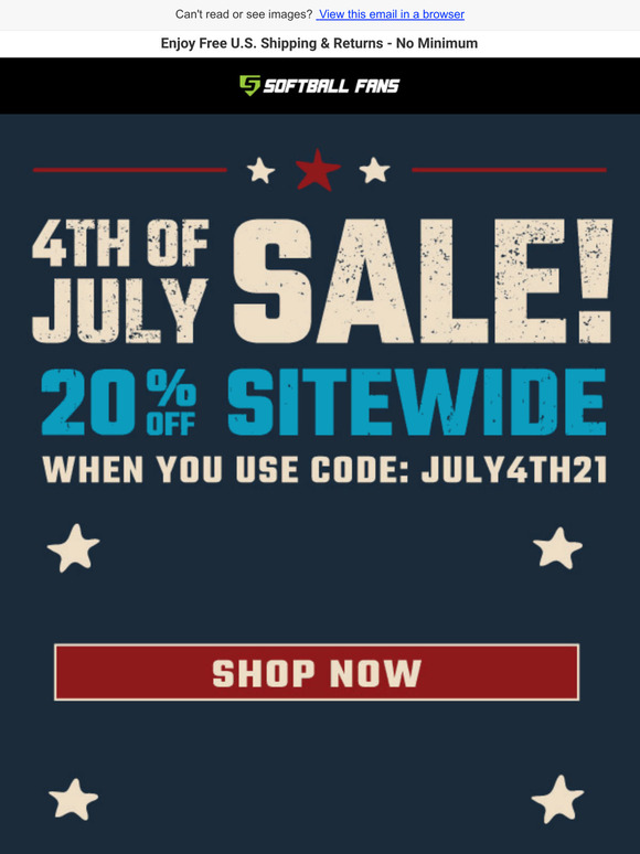 Don't Miss: 20% Off Sitewide With our 4th of July Sale!