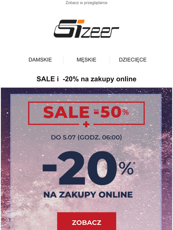 Czeka SALE i extra -20% na zakupy