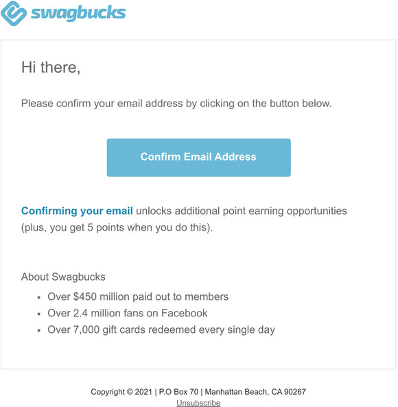 Verify Your Swagbucks Account - Action Required
