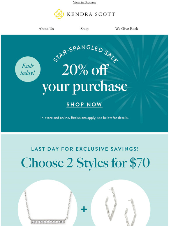 kendra scott 70 percent sale