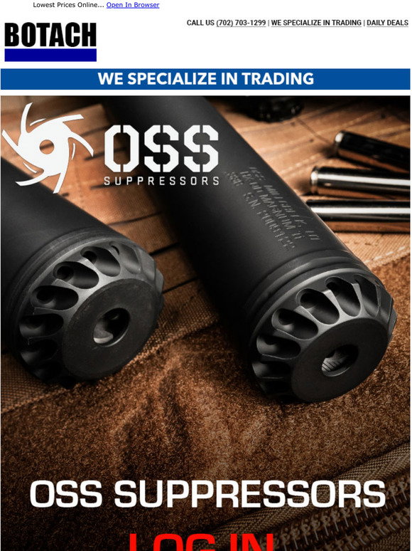 Botach Store Botach Tactical: OSS Suppressors Log-In To See Our Member Price - Shop ...