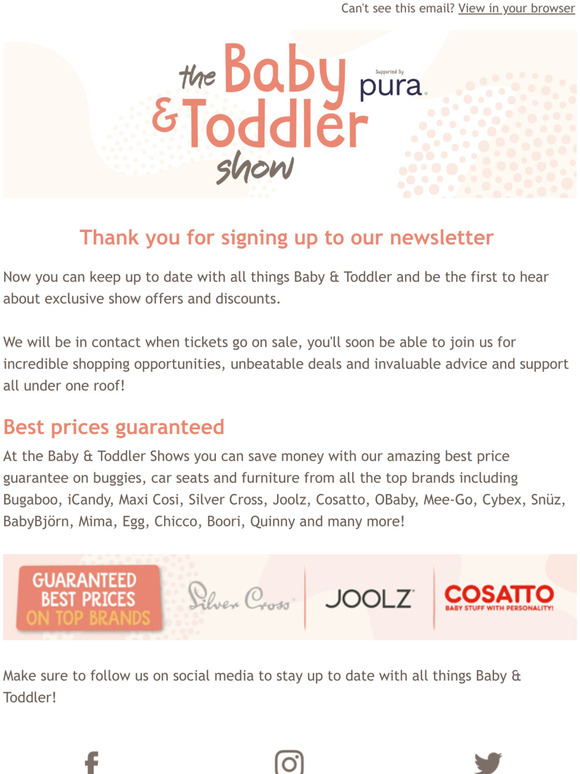 Welcome to the Baby & Toddler Show