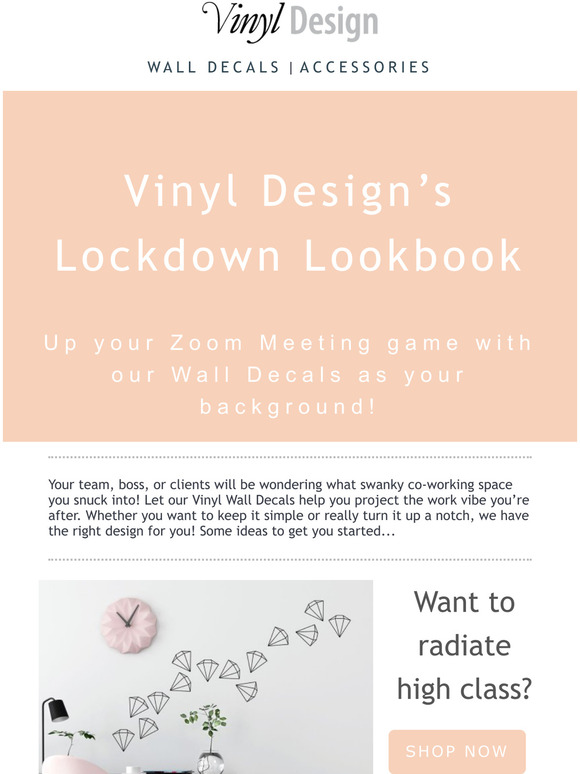 Vinyl Design's Lockdown Lookbook