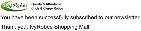 Newsletter subscription success
