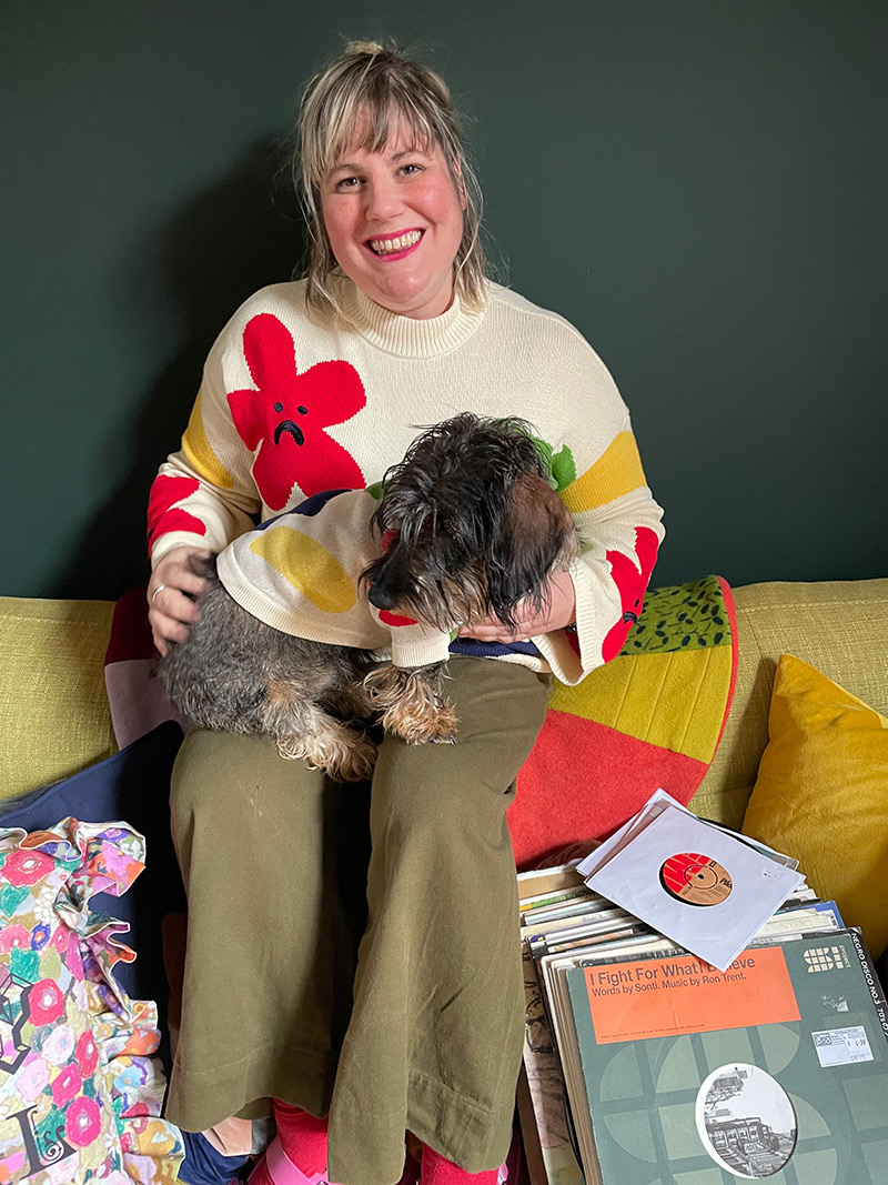 lazy oaf flower bed sweater