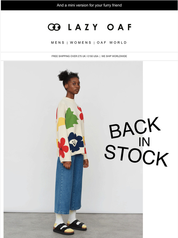 lazy oaf flower bed sweater