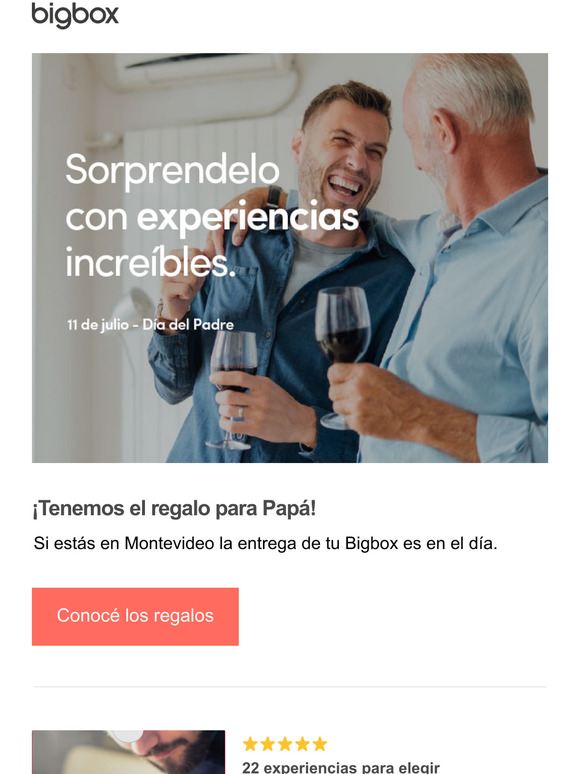 Alegr a Pap en su da con experiencias nicas
