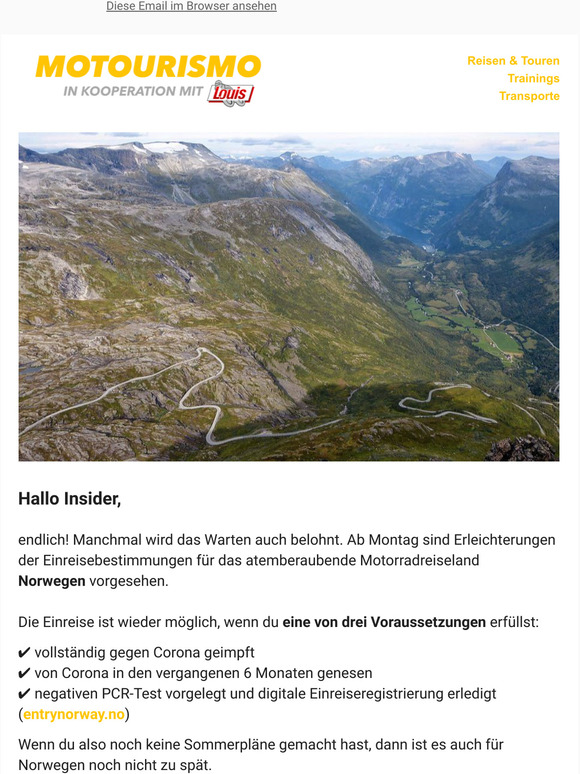 h, herlig: Auch Norwegen macht auf  und neue Highlights warten auf dich