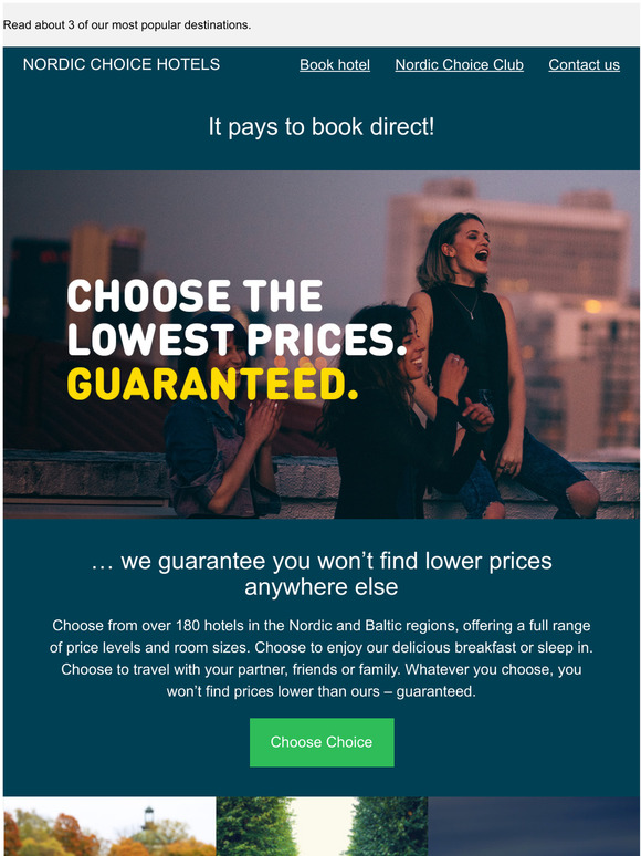 Always best price at nordicchoicehotels.com