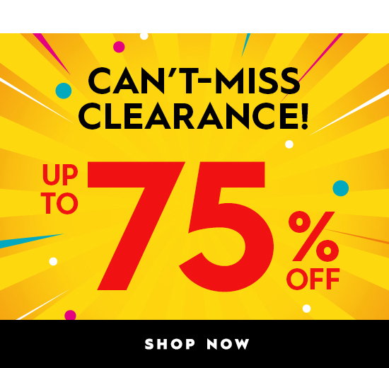 Up To 75% Off | Shop Clearance