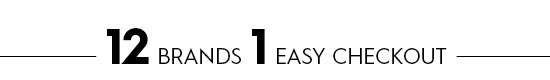 12 Brands 1 Easy Checkout