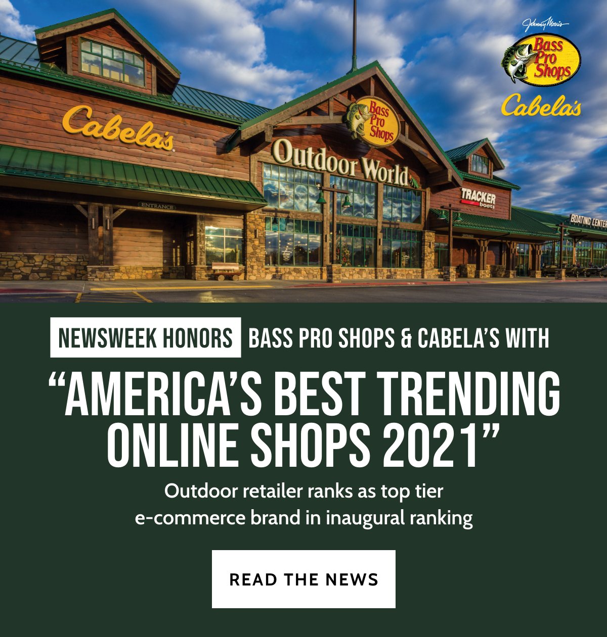 Bass Pro Shops: It's official: We are one of America's Best Online  Trending Shops