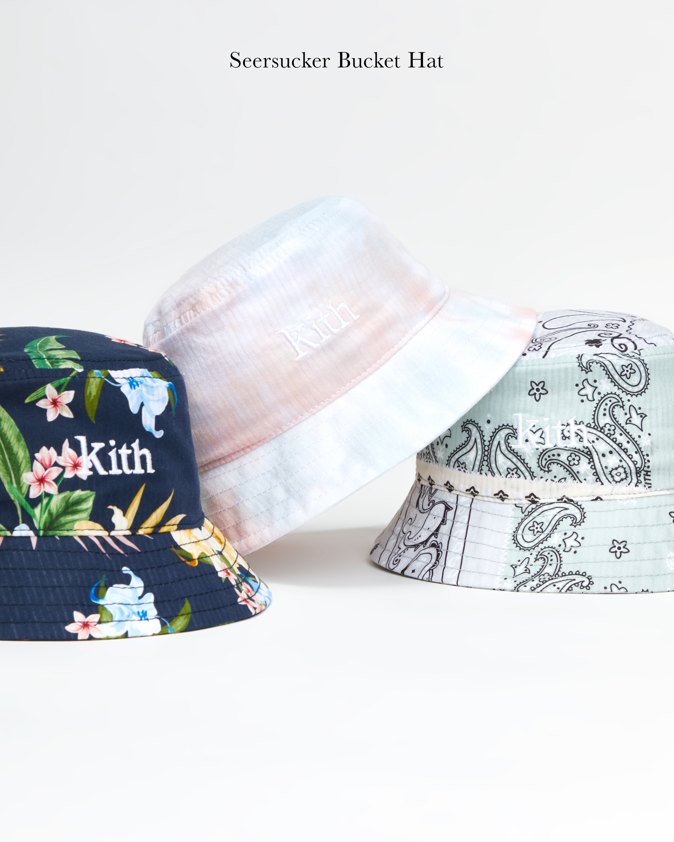 KITH PATCHWORK SEERSUCKER BUCKET HATの+worldfitnessacademy.com