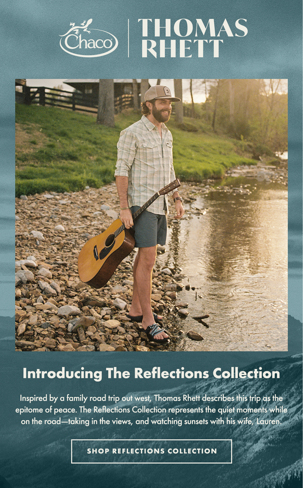 Chaco Available Now Reflections Collection by Thomas Rhett Milled