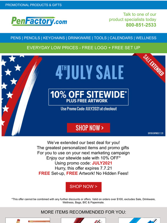 Last Call: 10% OFF Sitewide Sale + FREE Artwork
