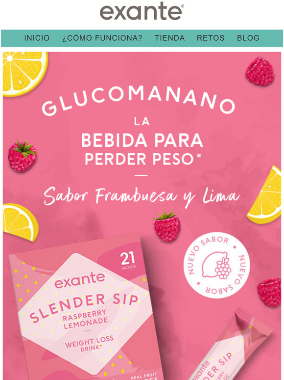 NUEVO: Glucomanano sabor Frambuesa y Lima!