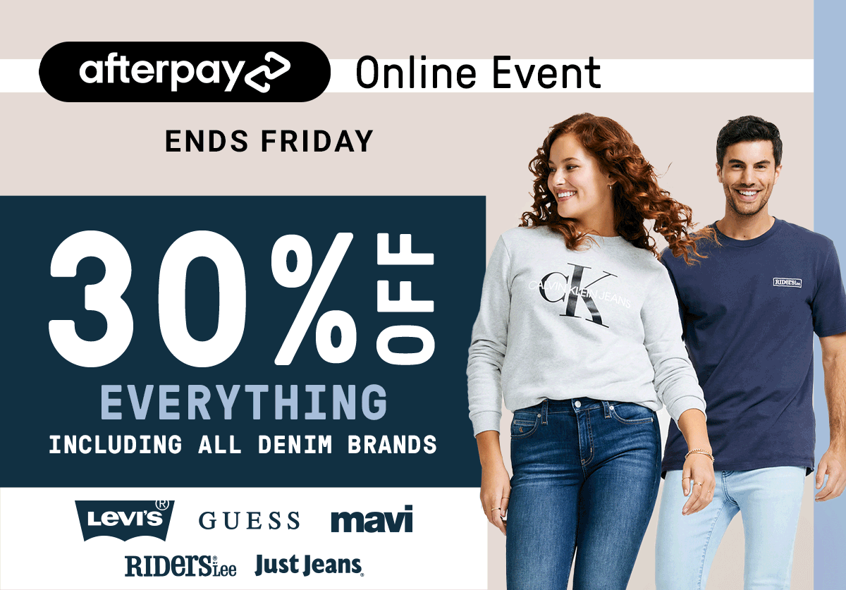 Just Jeans: 30% off EVERYTHING 