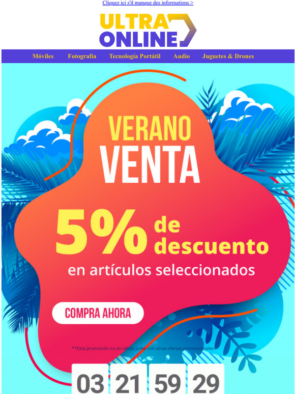 Oferta de verano: 5% de descuento en artculos seleccionados