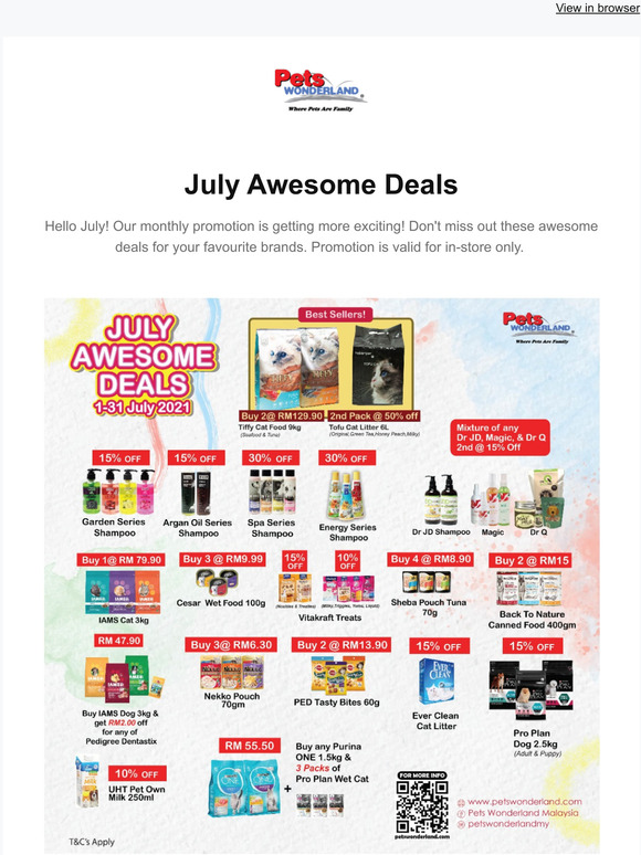 July 2021 Monthly Promotion