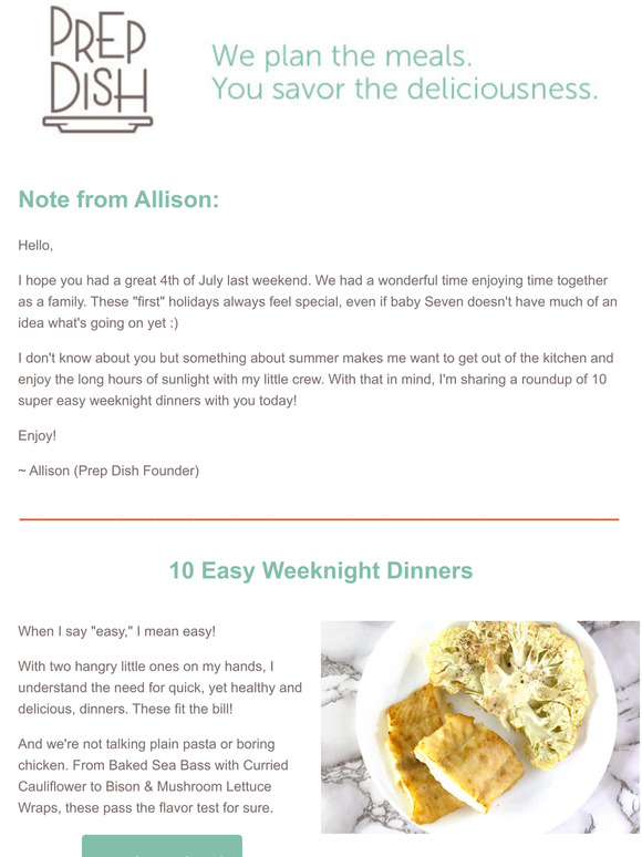 10 EASY Weeknight Dinner Recipes