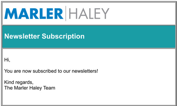 Newsletter subscription