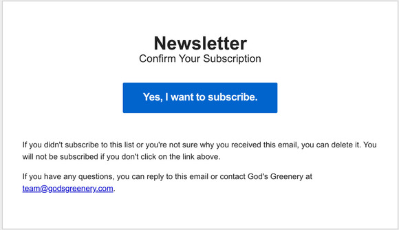 Confirm Your Subscription