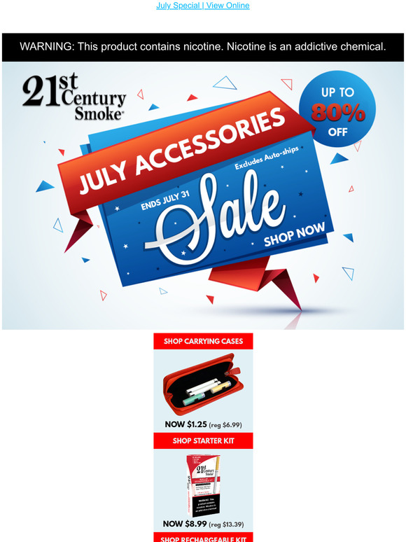 July Sale: Up to 80% Off Accessories