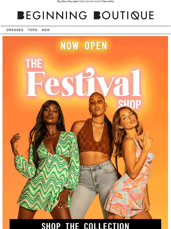 Beginning Boutique: The HOTTEST festival 'fits just dropped | Milled