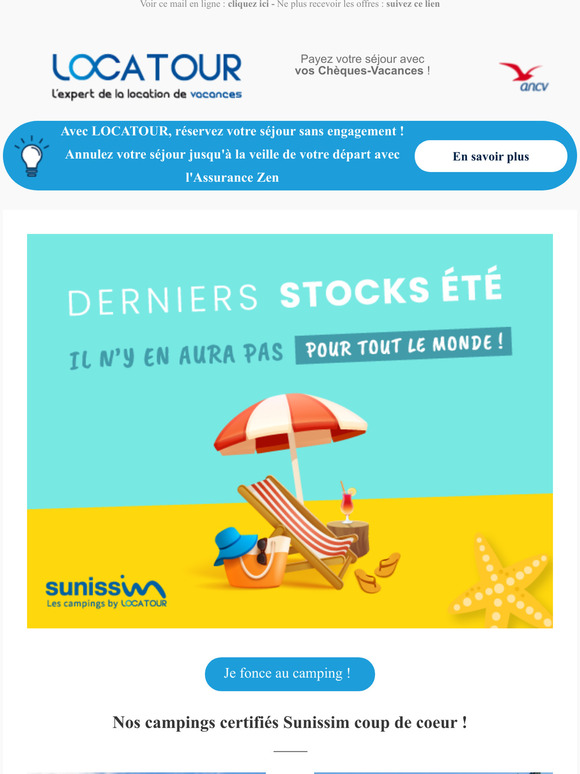  Juillet au camping ds 469 : dernires dispos !