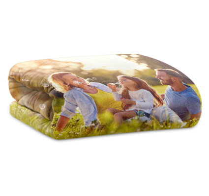 Extra weiche Fotodecke aus Premium-Plüsch.