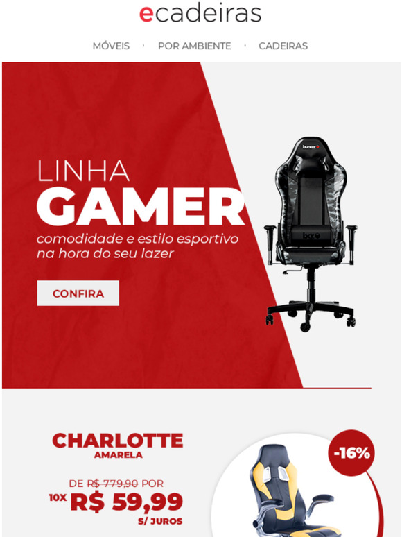 A Cadeira Gamer com o preo e a qualidade que voc queria, est aqui