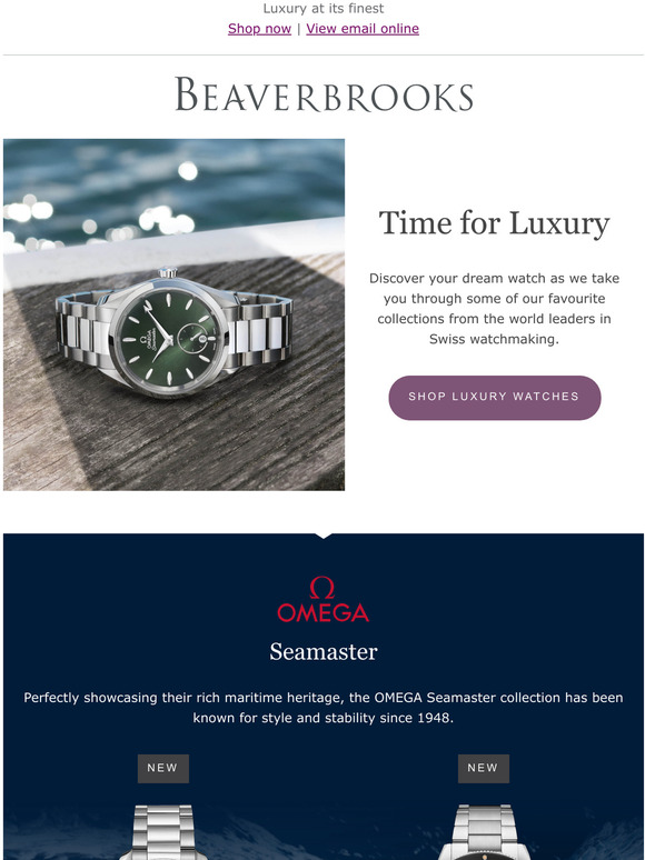 Beaverbrooks omega outlet