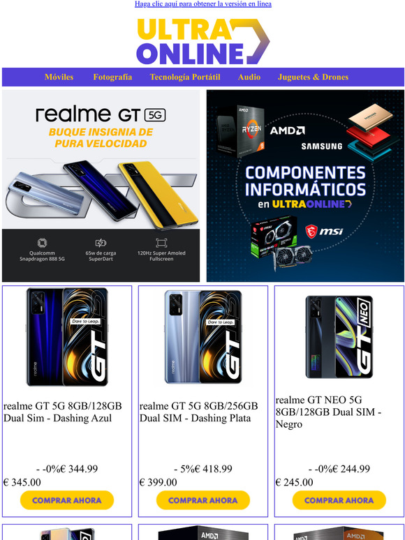Recin llegado - Realme GT 5G  AMD RYZEN