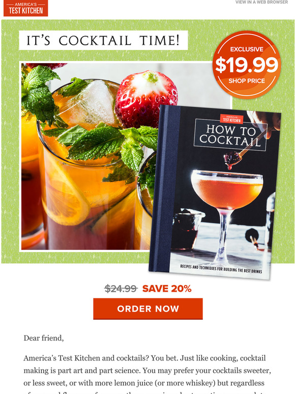 America S Test Kitchen Cocktails Anyone 150 Game Changing Recipes Milled