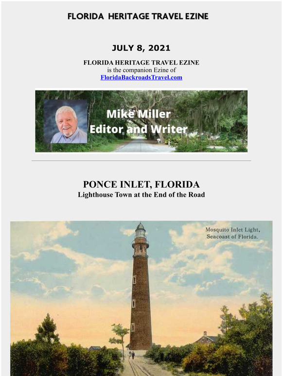 Florida Heritage Travel, July 8, 2021 - Ponce Inlet