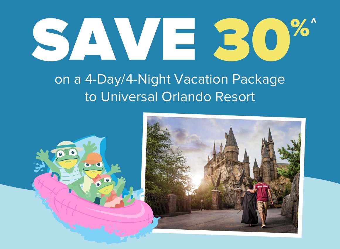 Save 30 on a Vacation Package to Universal