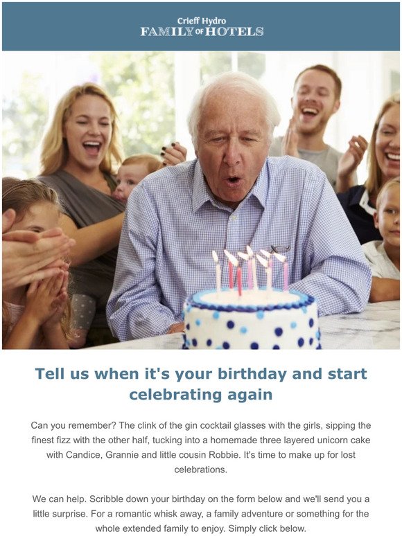 Is it your birthday soon? Tell us...