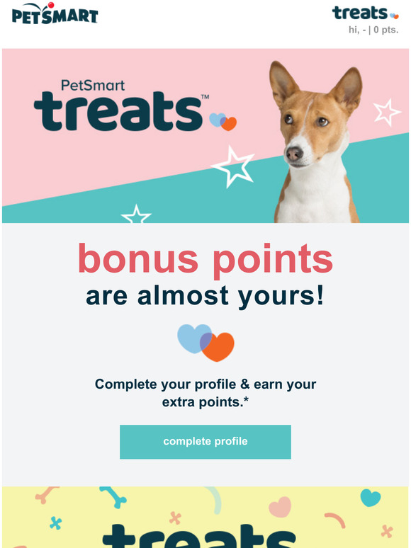 Earn 3x Treats Points during PetSmart's Anything for Dogs Month