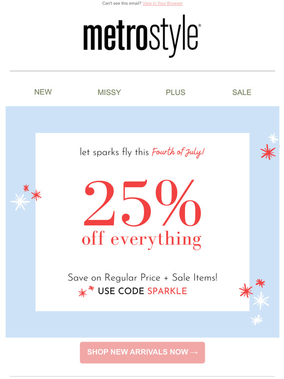 metrostyle: Online ONLY! Sneak a peek at our sale BEFORE our